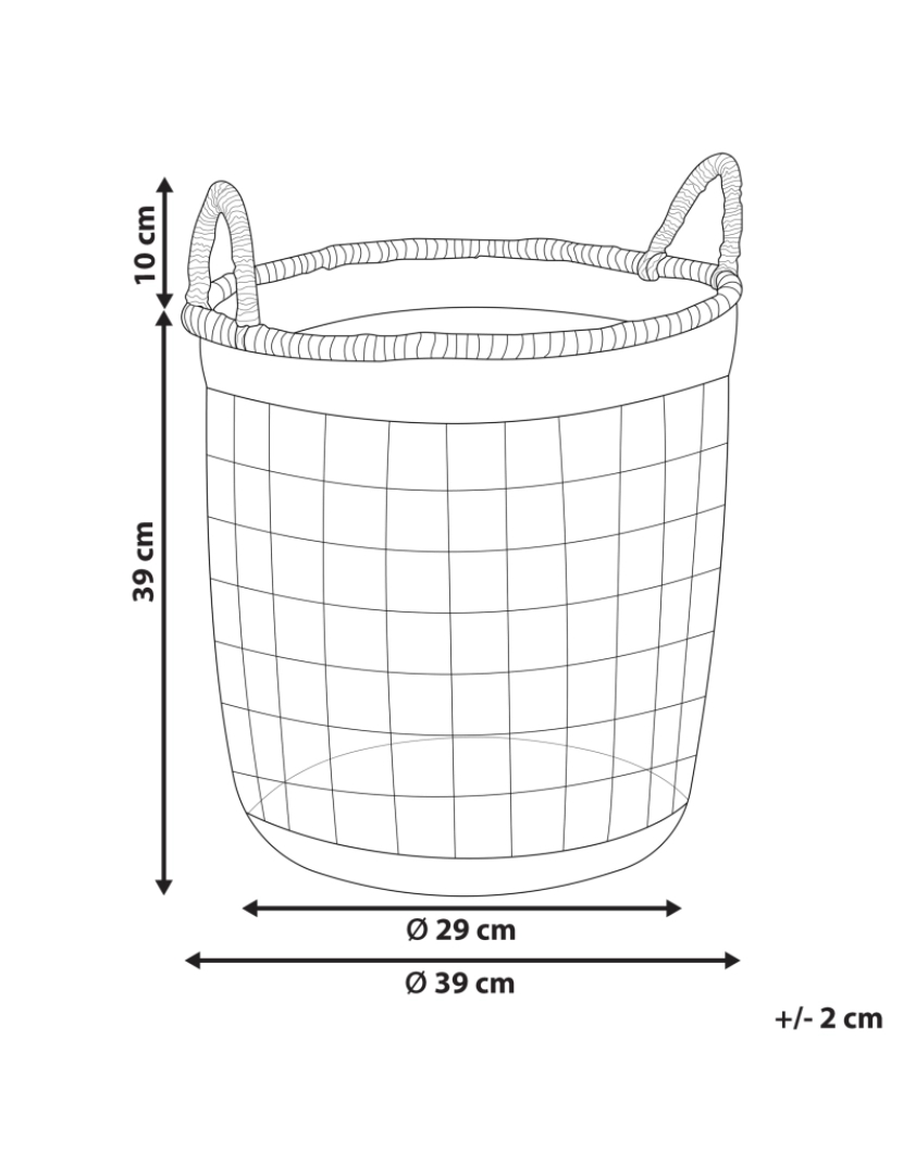 imagem de Cesta em fibra de algas com cor natural ⌀ 39 cm ALBACORE1