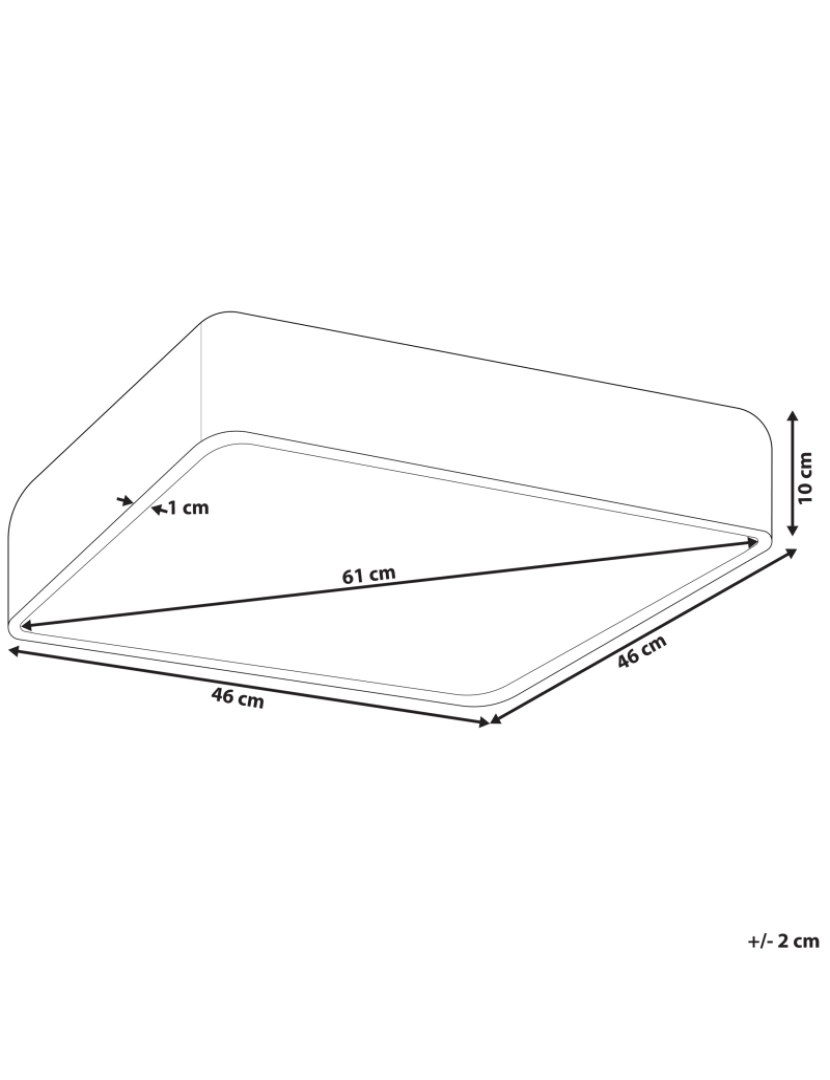 Beliani - Candeeiro de teto LED em metal branco BICOL