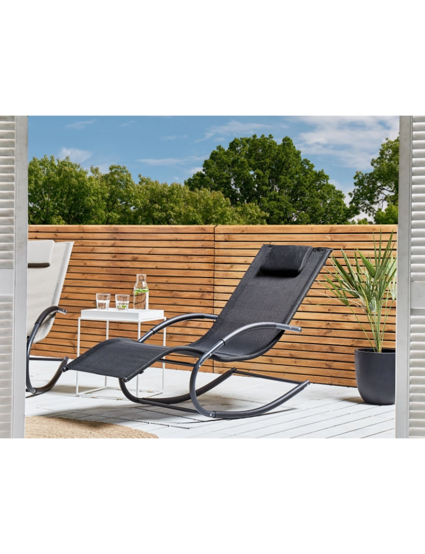 imagem de Cadeira lounge/relax Metal Preto CARANO II2