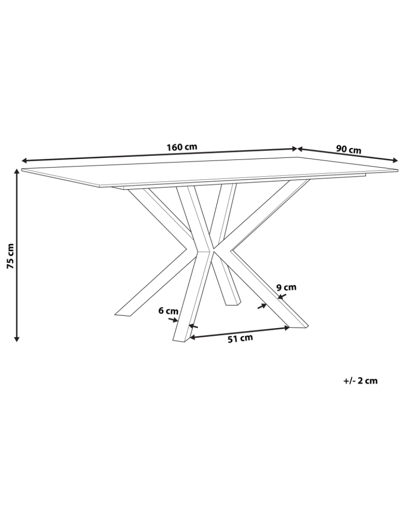 imagem de Mesa de jantar em vidro com efeito mármore e pés cromados 160 x 90 cm SABROSA1