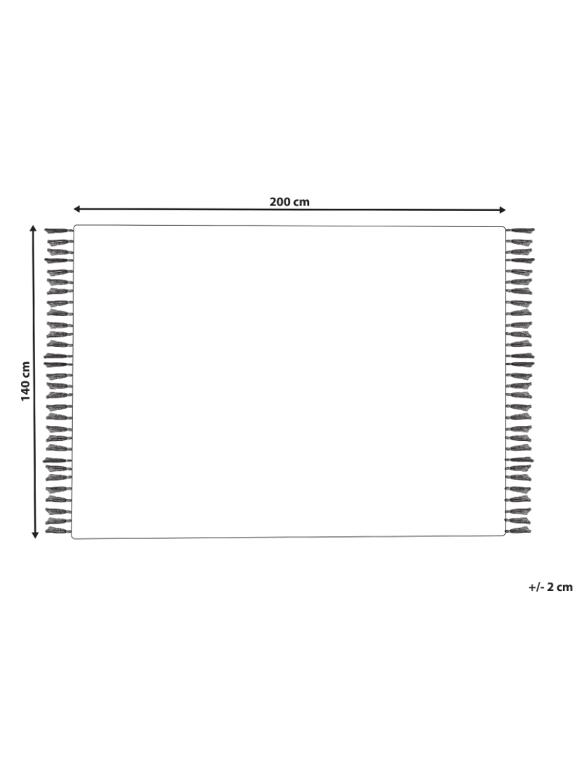 imagem de Tapete de juta creme 140 x 200 cm AFRIN1