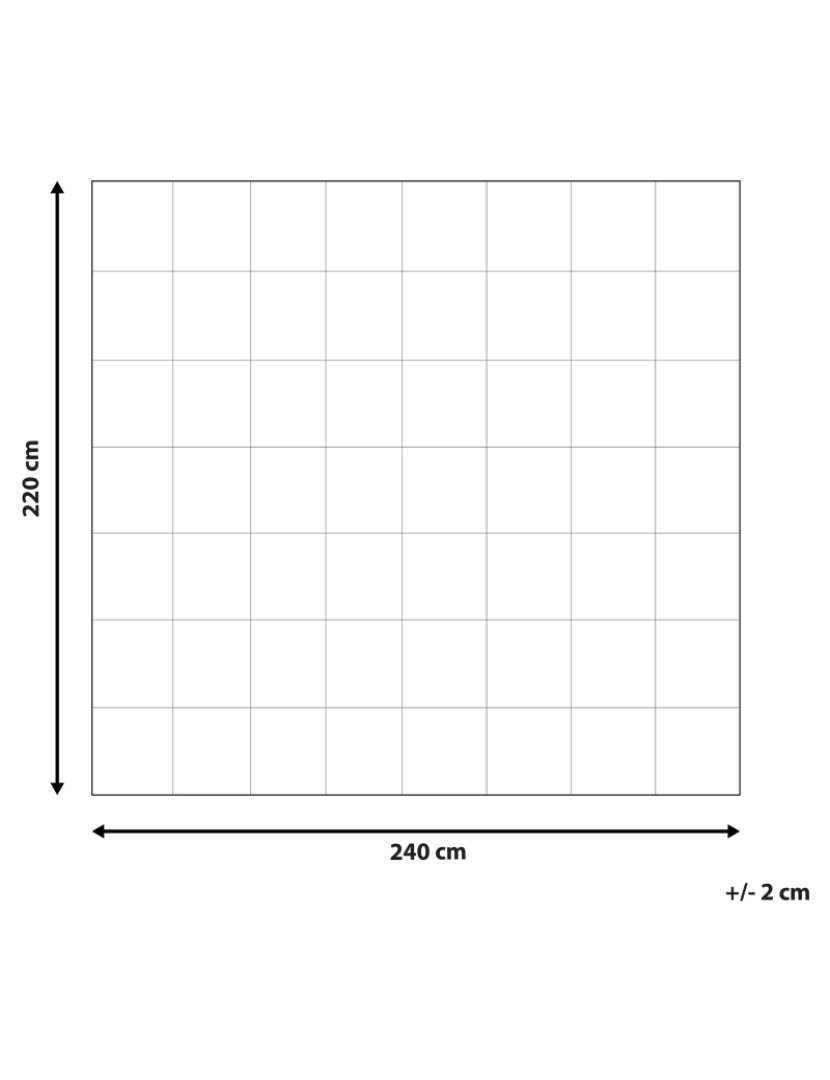 Beliani - Edredão duplo em algodão japara branco 220 x 240 cm TAUFSTEIN