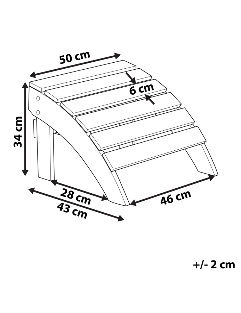 Beliani - Cadeira de jardim Derivado de madeira Cinzento escuro ADIRONDACK