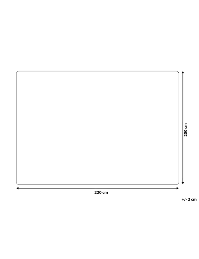 Beliani - Manta branca 200 x 220 cm CHAAB