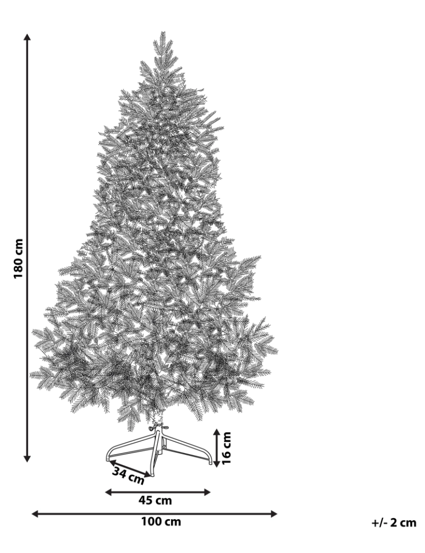 imagem de Árvore de Natal com efeito de neve 180 cm TATLOW1