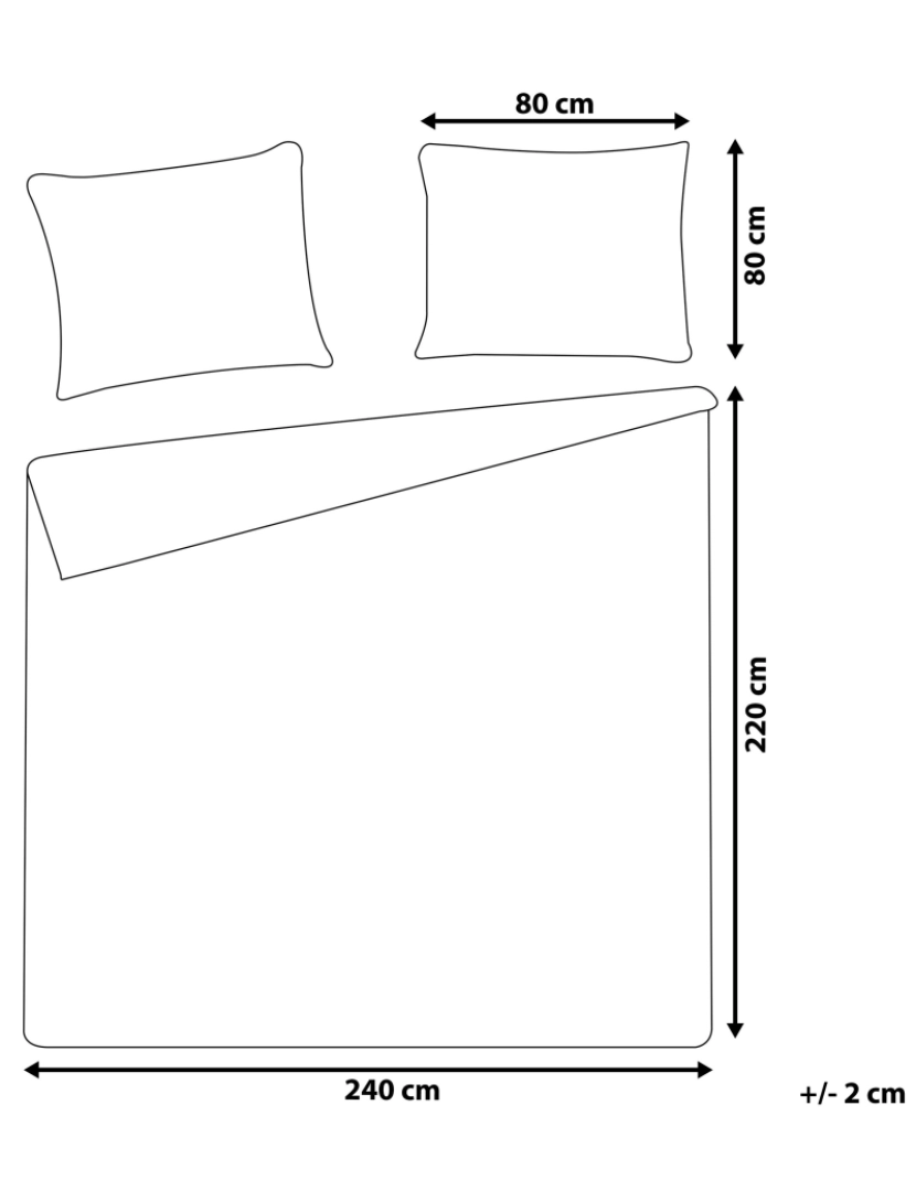 imagem de Conjunto de capas de edredão em algodão acetinado cinzento 220 x 240 cm MORNINGSIDE1