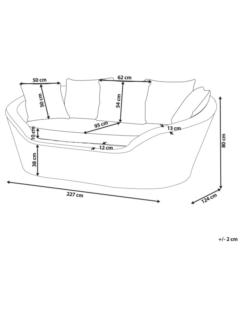 Beliani - Cama de jardim Rattan Natural CAVO