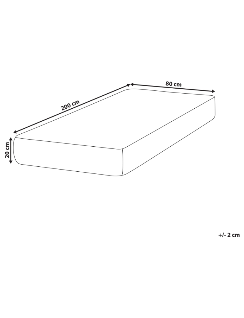 imagem de Colchão de espuma com memória 80 x 200 cm Tamanhos Diversos1