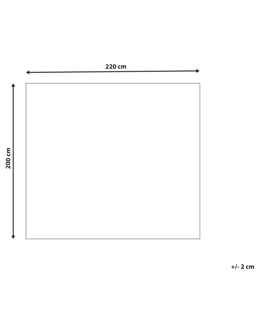 imagem de Colcha com relevo em tecido branco-creme 200 x 220 cm NAPE1