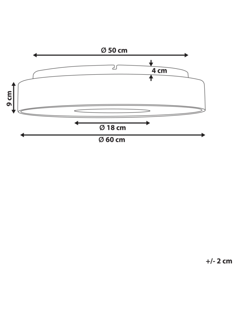 imagem de Candeeiro de teto LED em metal castanho com dimmer BRAGOTO1