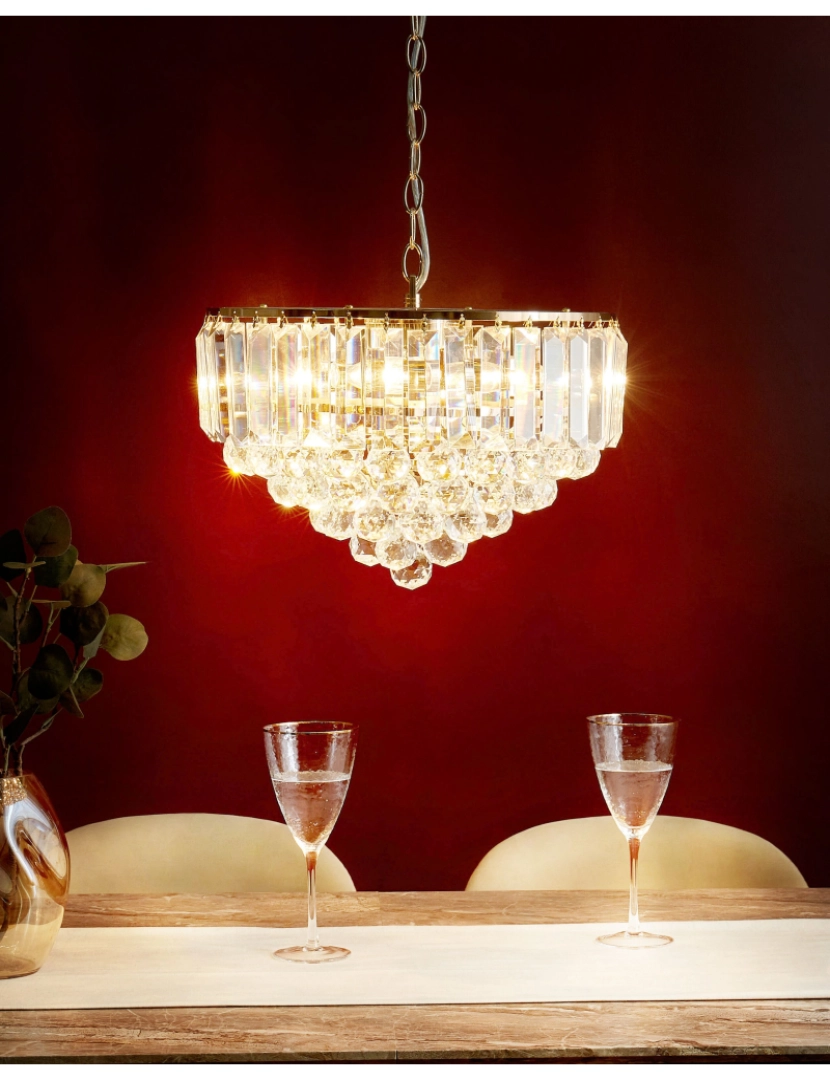 imagem de Lustre de cristal dourado ⌀ 40 cm ACHEIRO2