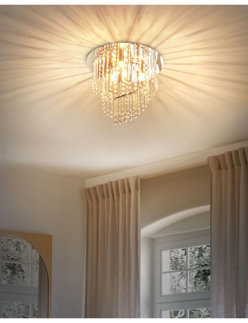 imagem de Lustre em cristal prateado ⌀ 45 cm ESMELLE2