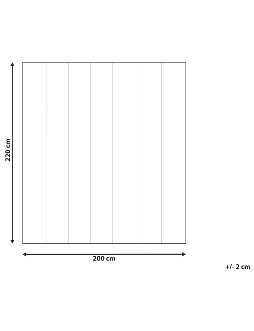 Beliani - Edredão em poliéster branco 200 x 220 cm HOWERLA