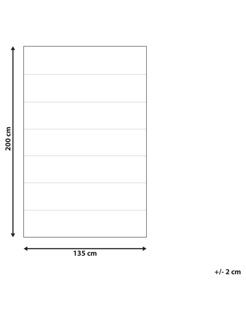 Beliani - Edredão em poliéster branco 135 x 200 cm HOWERLA