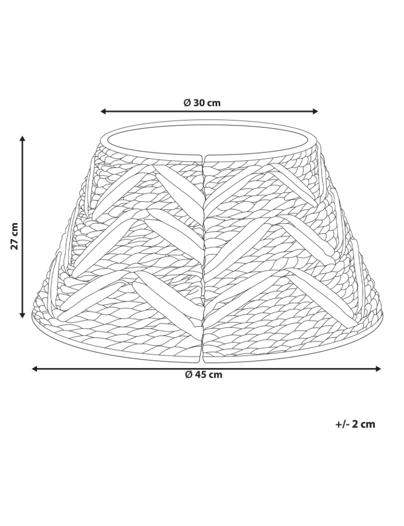 imagem de Colar de árvore de Natal Flor de Jacinto Natural SAPIN1