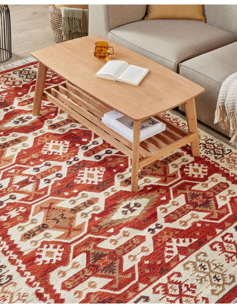 imagem de Tapete Kilim em lã multicolor 160 x 230 cm VOSKEVAZ2