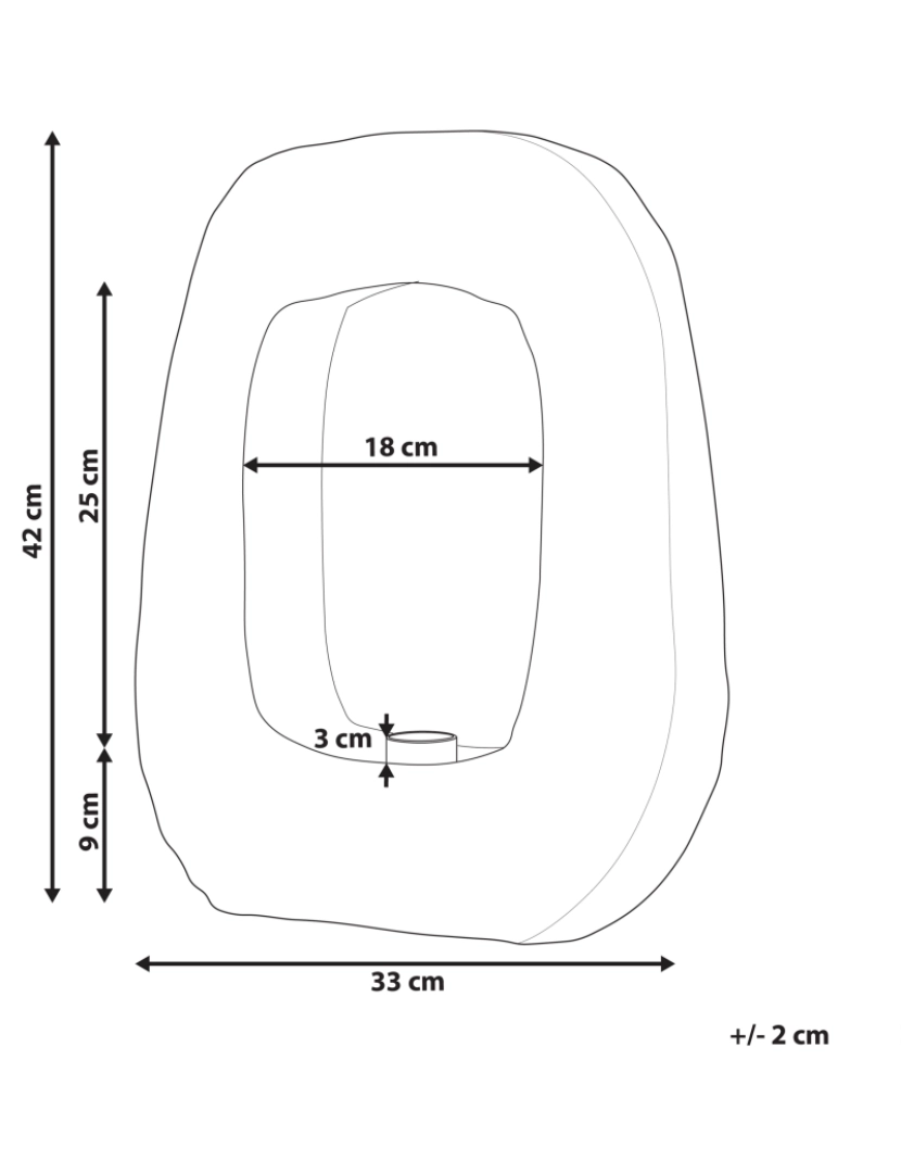 imagem de Candeeiro de mesa em madeira preta 42 cm AJAY1