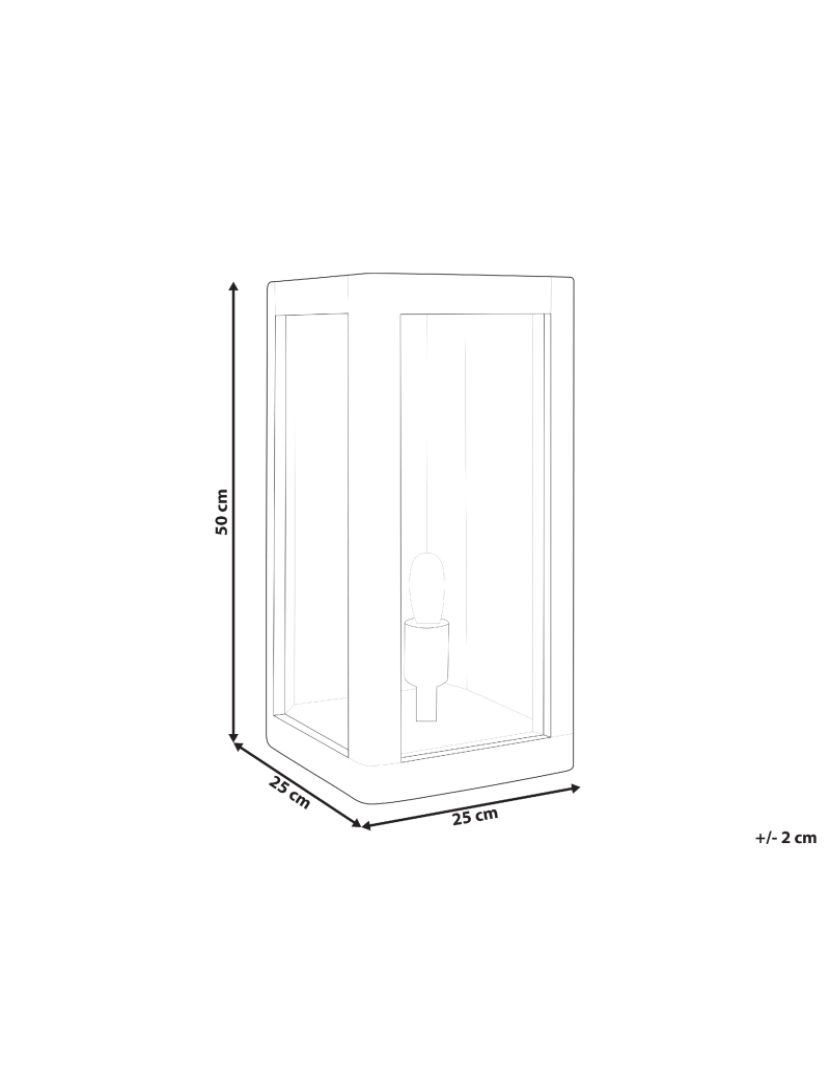 Beliani - Candeeiro de mesa em madeira clara de mango 50 cm KOLIDAM