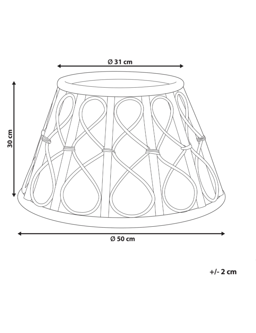 imagem de Colar de árvore de Natal Rattan/vime Natural AVENT1