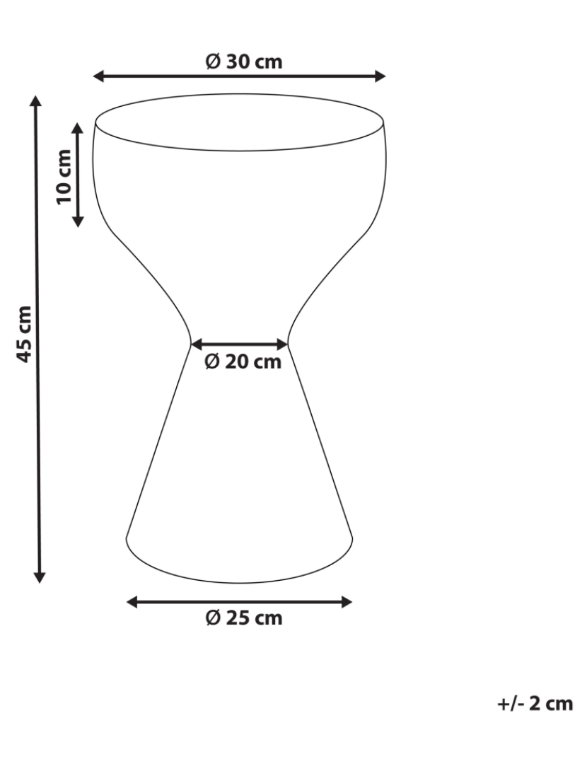 imagem de Mesa de apoio em metal preto e branco TIBITO1