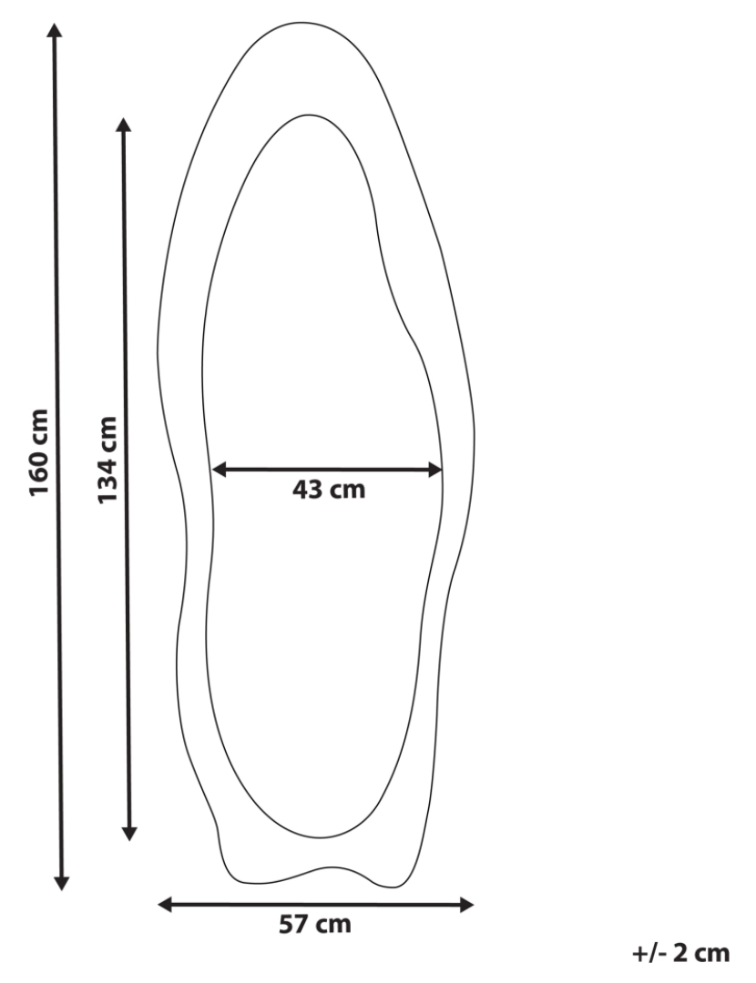 Beliani - Veludo Espelho 160 cm Verde-oliva REIGNY