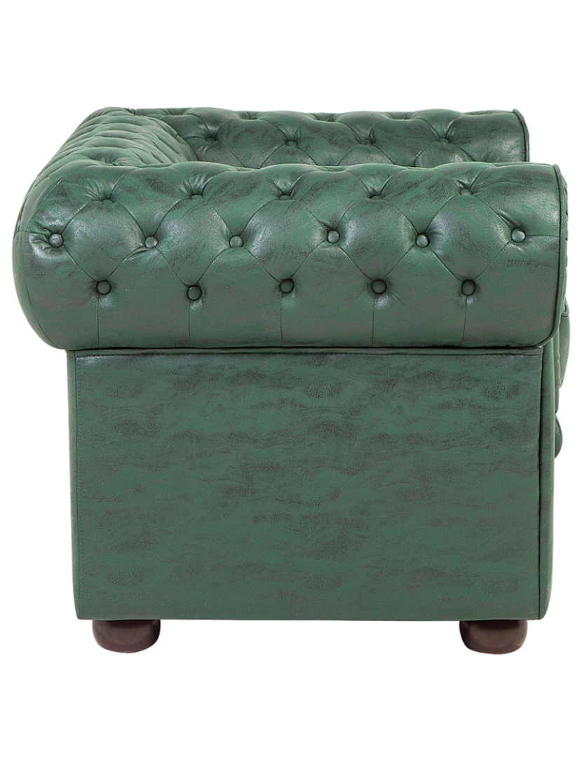 imagem de Poltrona Pele sintética Verde CHESTERFIELD5