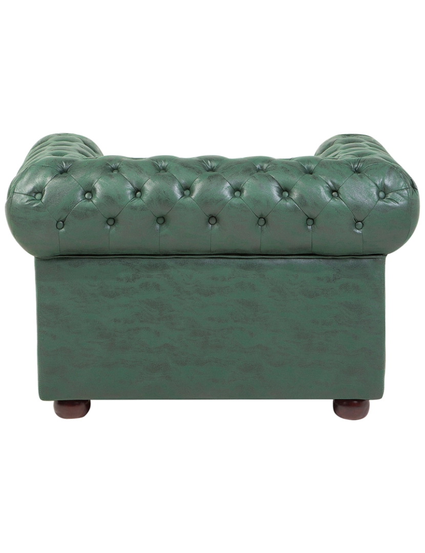 imagem de Poltrona Pele sintética Verde CHESTERFIELD6