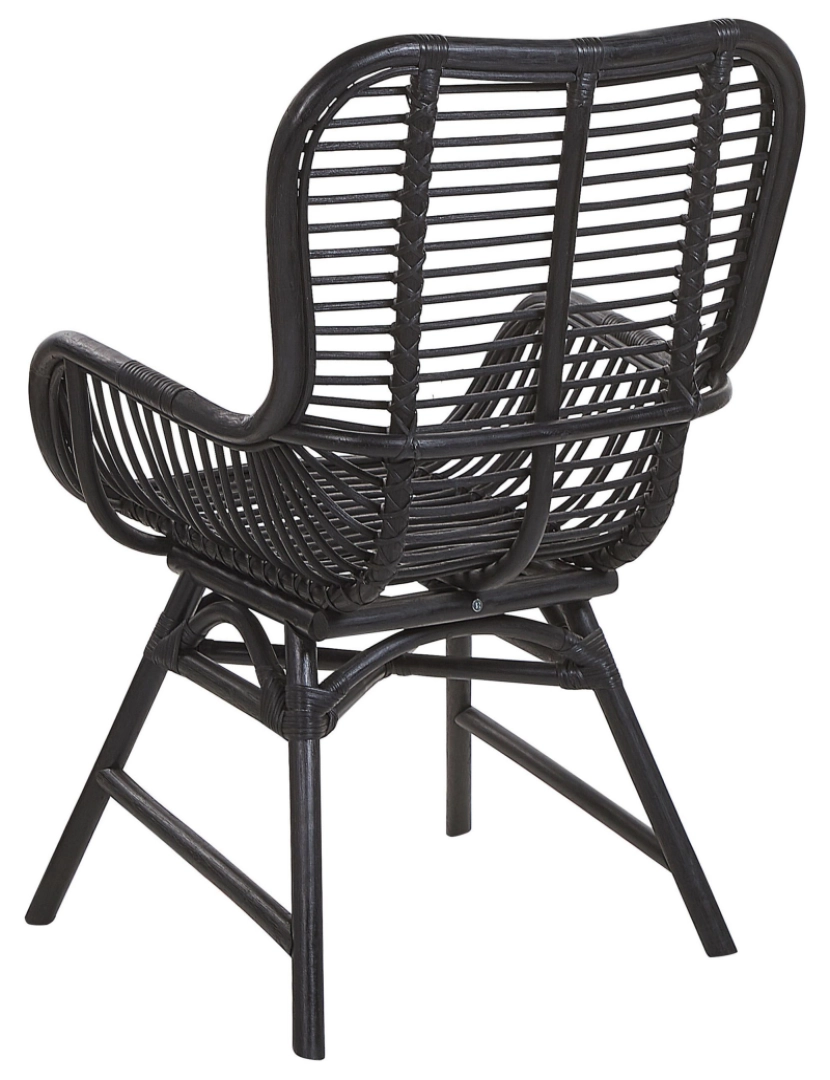 imagem de Cadeira de jantar Rattan Preto TOGO5