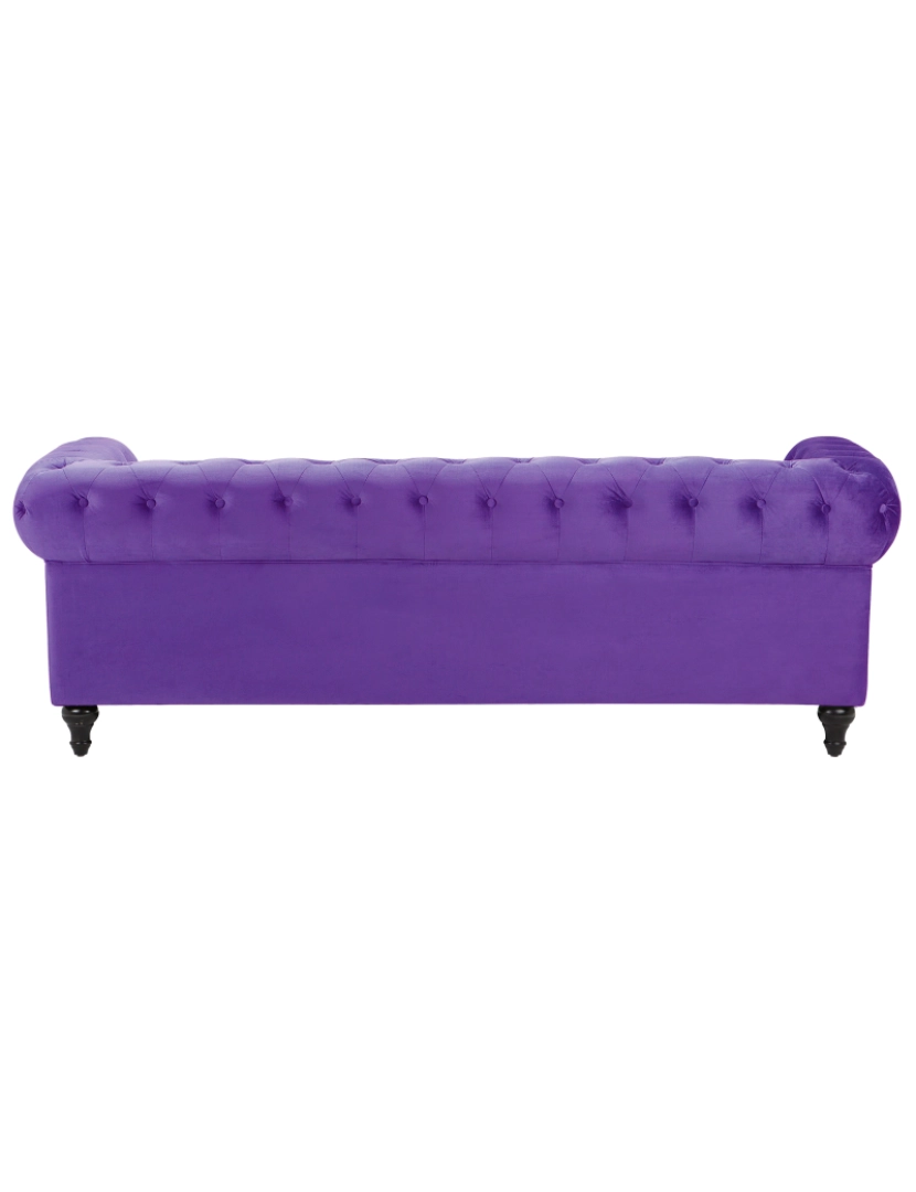 imagem de Sofá de 3 lugares em veludo violeta CHESTERFIELD5