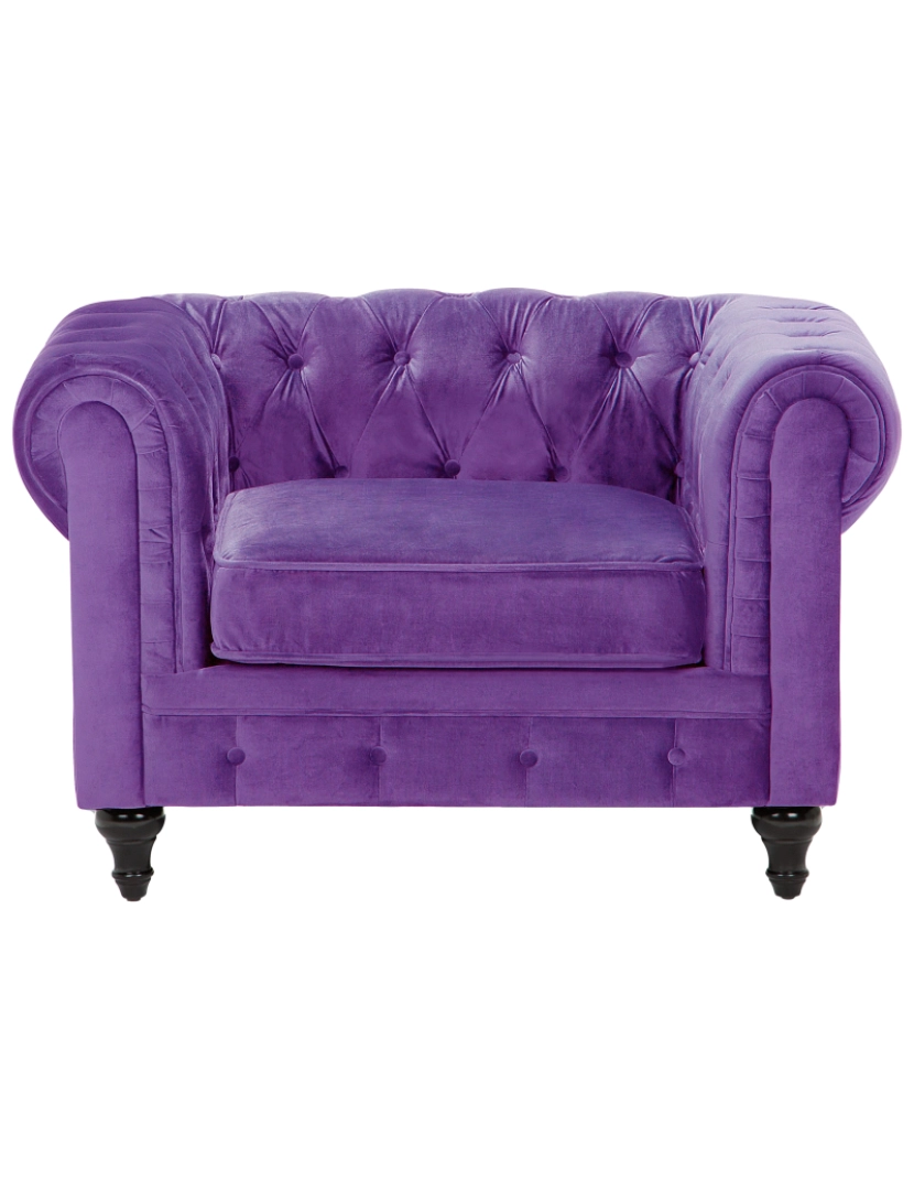 imagem de Veludo Poltrona Violeta CHESTERFIELD4