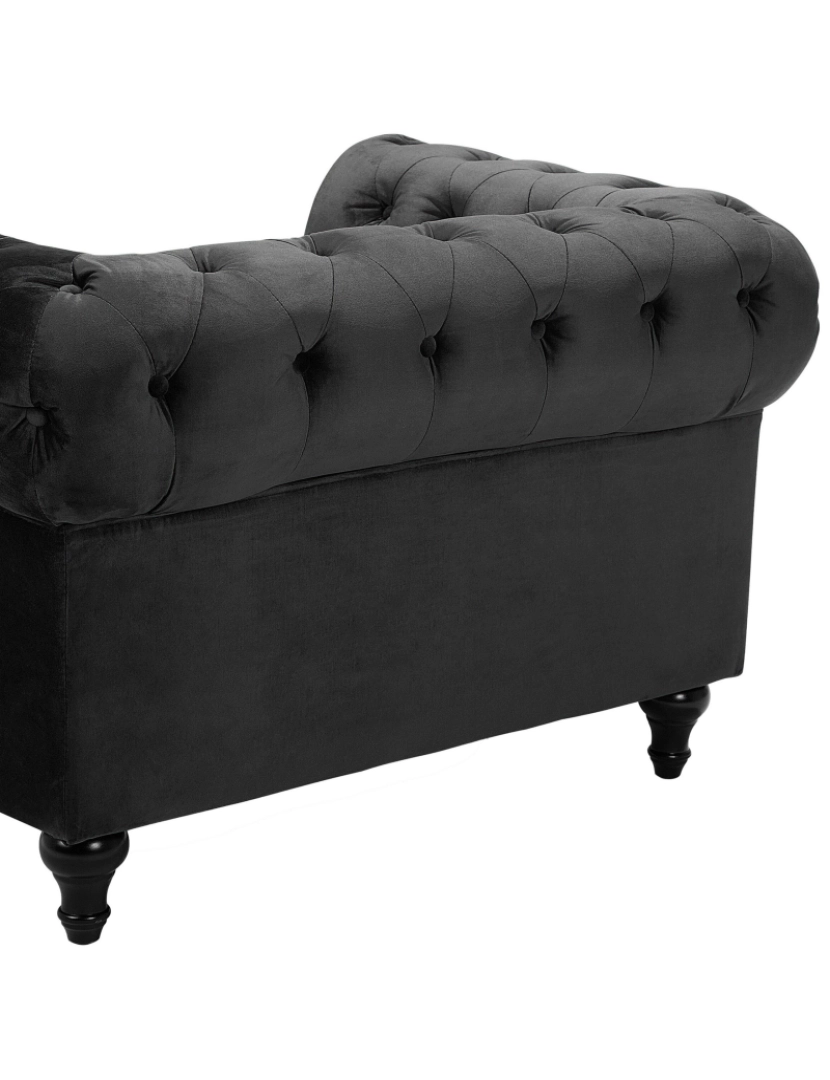 imagem de Veludo Poltrona Preto CHESTERFIELD10