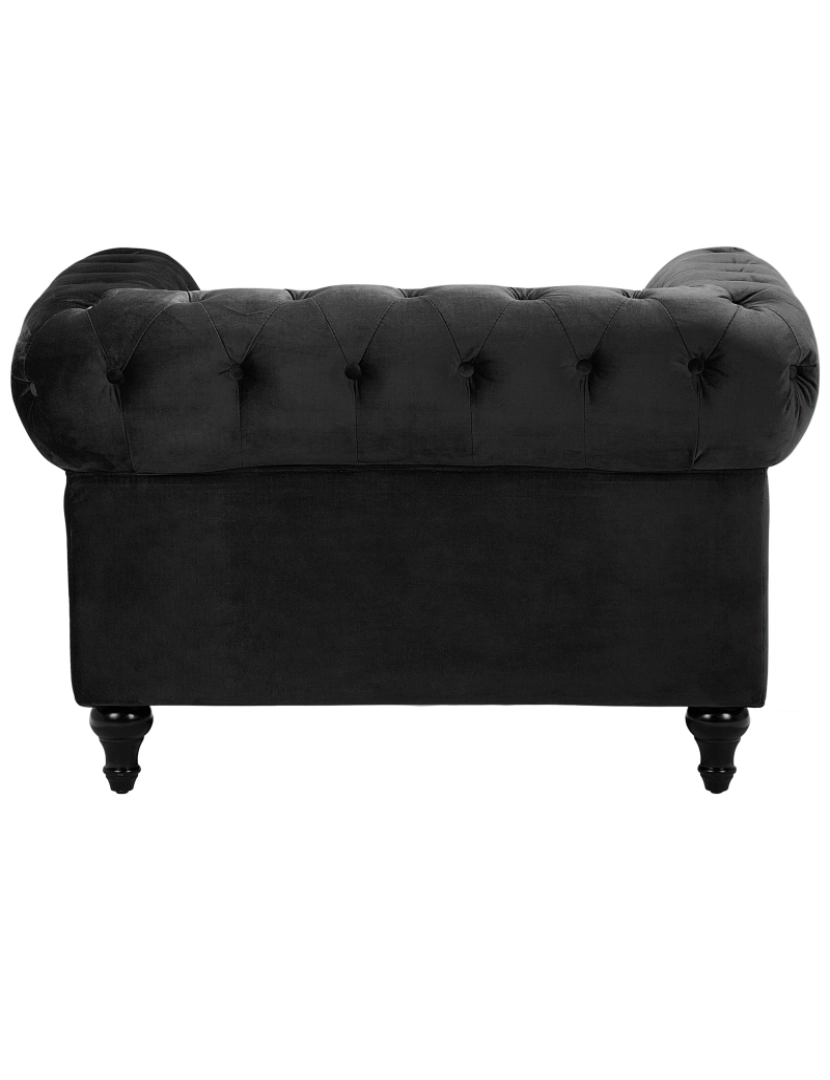 imagem de Veludo Poltrona Preto CHESTERFIELD5