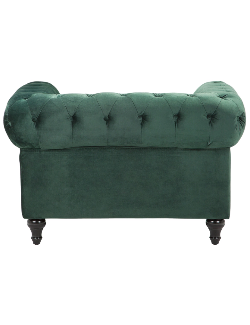 imagem de Veludo Poltrona Verde esmeralda CHESTERFIELD5