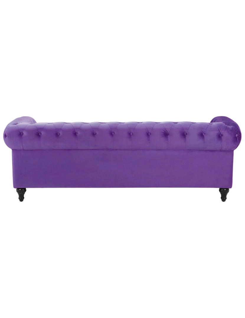 imagem de Conjunto de sofás com 4 lugares em veludo violeta CHESTERFIELD6