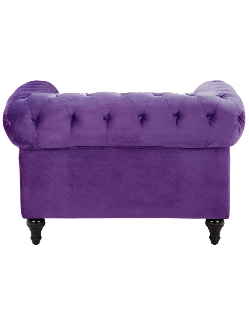 imagem de Conjunto de sofás com 4 lugares em veludo violeta CHESTERFIELD9