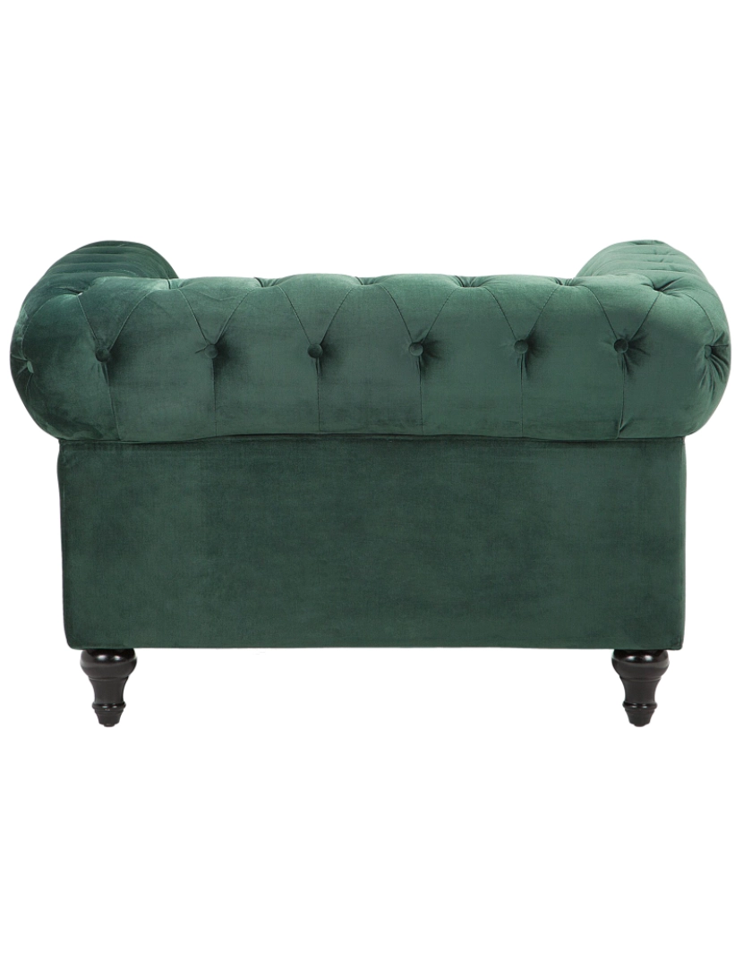 imagem de Conjunto de sofás com 4 lugares em veludo verde esmeralda CHESTERFIELD9