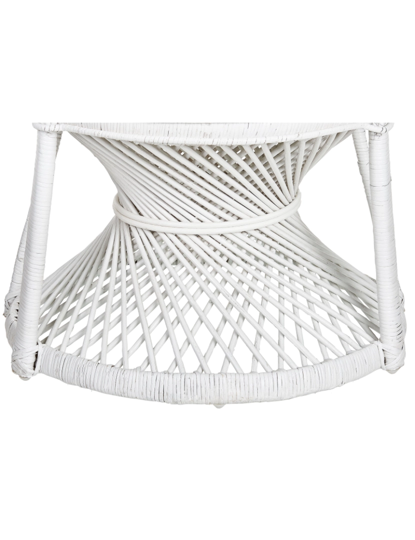 imagem de Cadeira de jardim Rattan Branco EMMANUELLE9