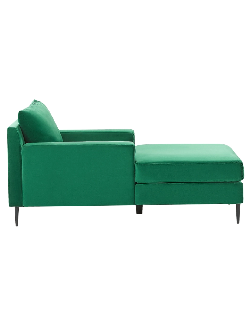 imagem de Chaise-longue em veludo verde GUERET5