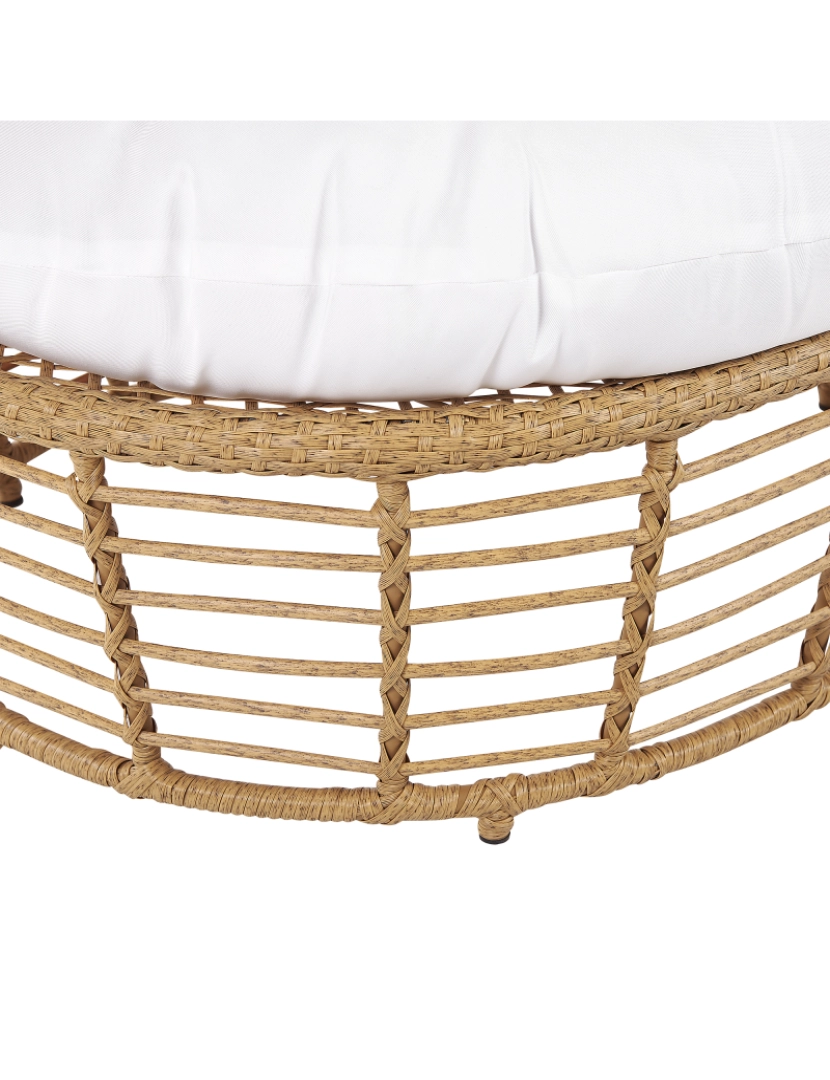 imagem de Rattan Cadeira de jardim Creme LIDO7