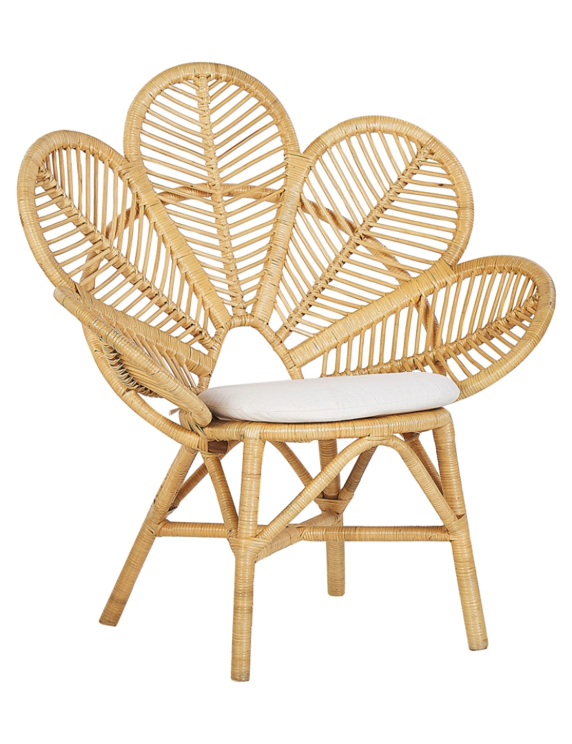 imagem de Cadeira de jardim Rattan Creme FLORENTINE2