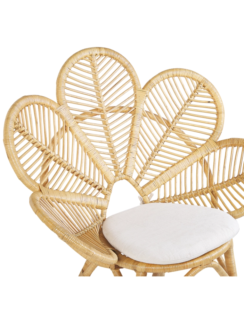 imagem de Cadeira de jardim Rattan Creme FLORENTINE6