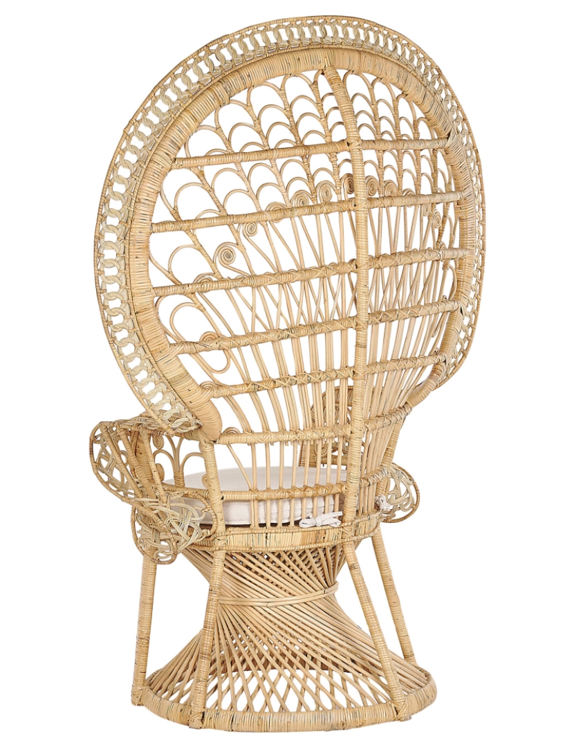 imagem de Cadeira de jardim Rattan Creme EMMANUELLE5