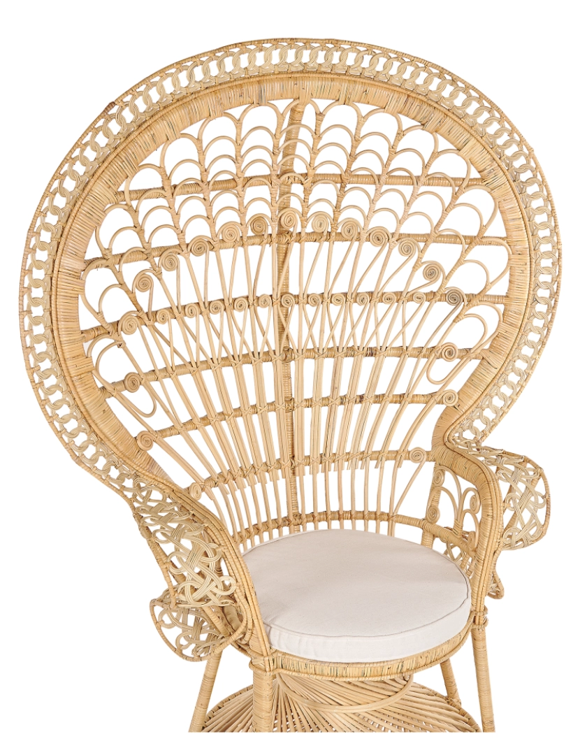 imagem de Cadeira de jardim Rattan Creme EMMANUELLE6