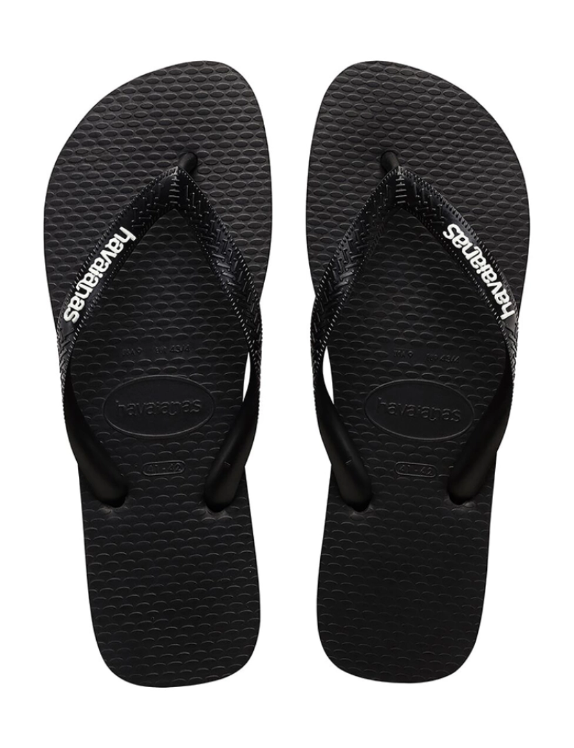 Havaianas - Chinelos de Homem Preto e Branco