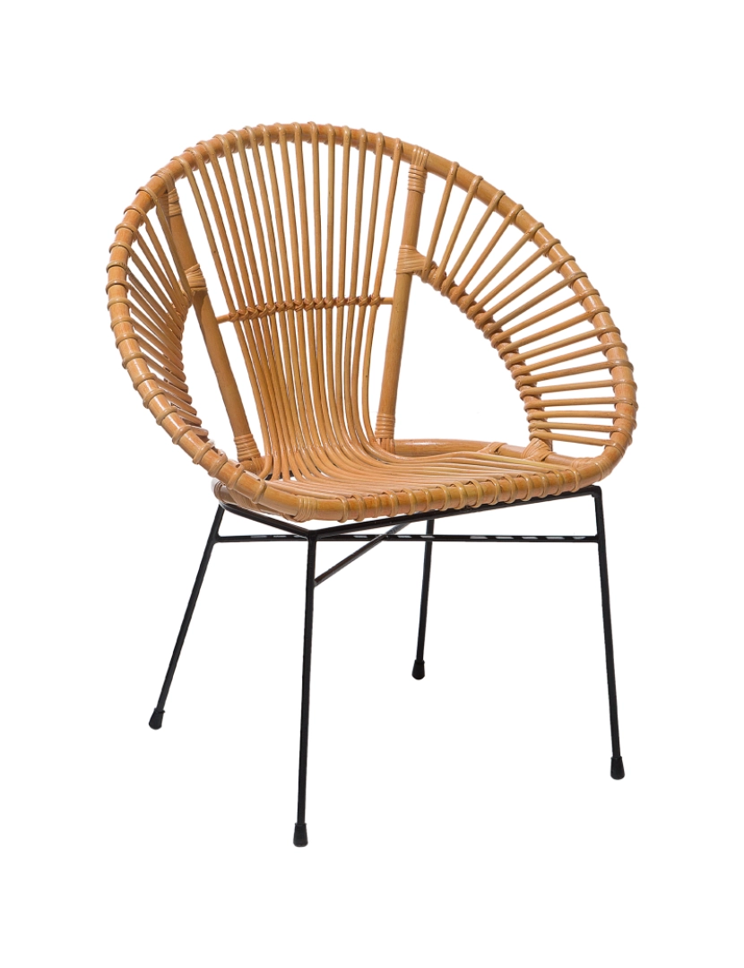 Beliani - Cadeira de jantar Rattan Natural SARITA