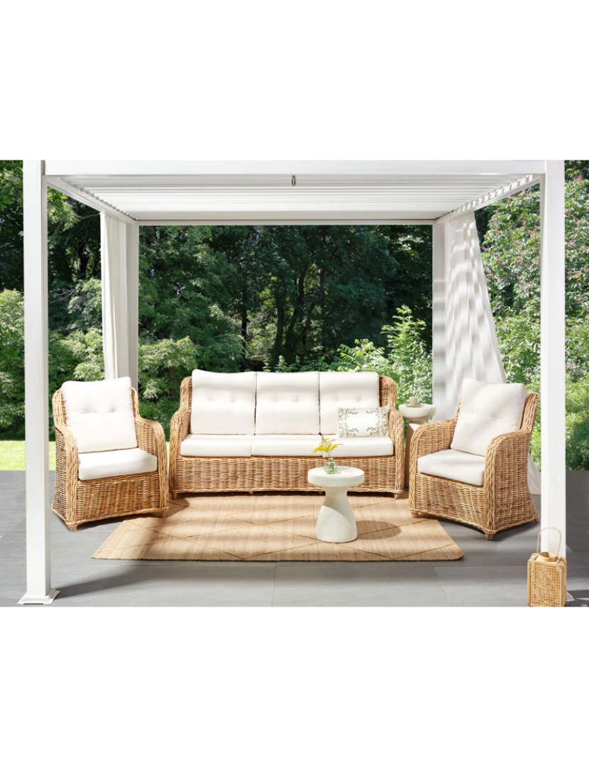 imagem de Rattan/vime Conjunto lounge Natural ALESSANO2