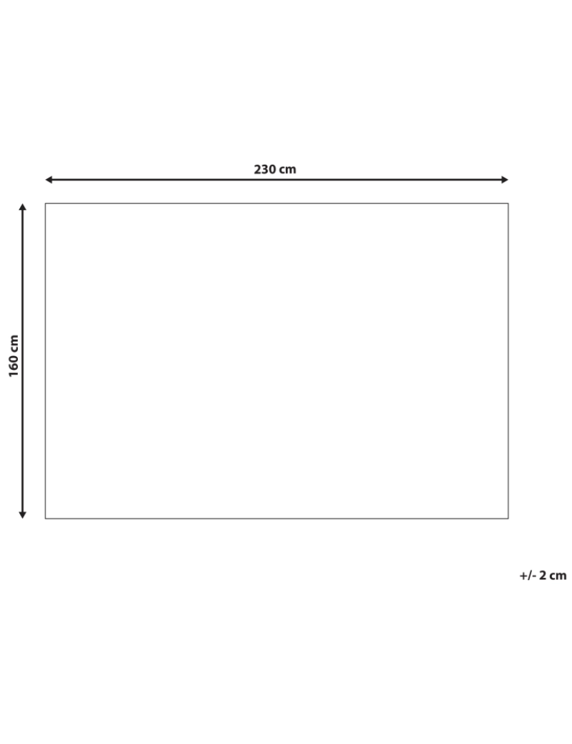 Beliani - Tapete creme e cinzento 160 x 230 cm MANDAI