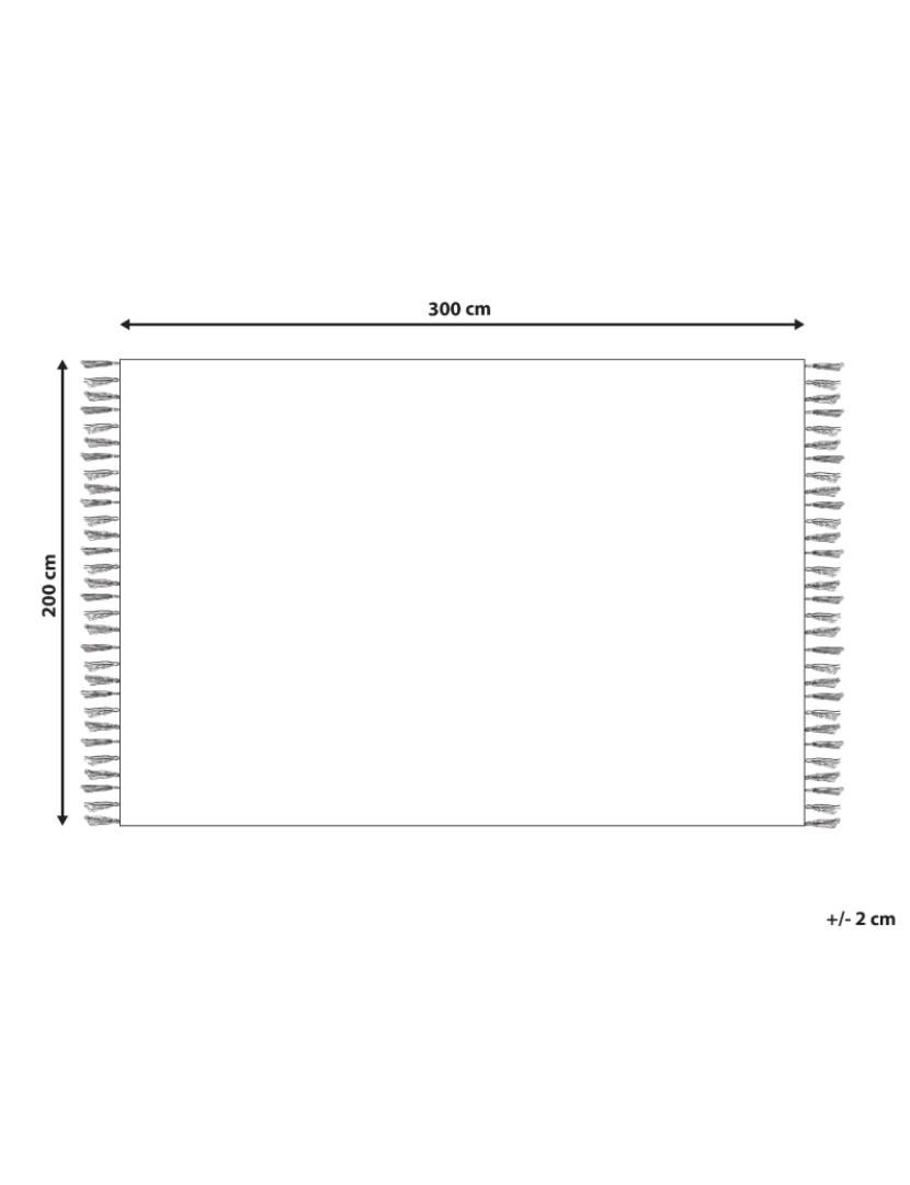 Beliani - Tapete em juta creme 200 x 300 cm HANDERE