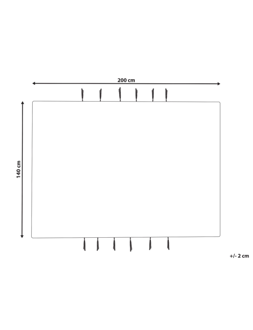 Beliani - Tapete em juta creme 140 x 200 cm RAUTA