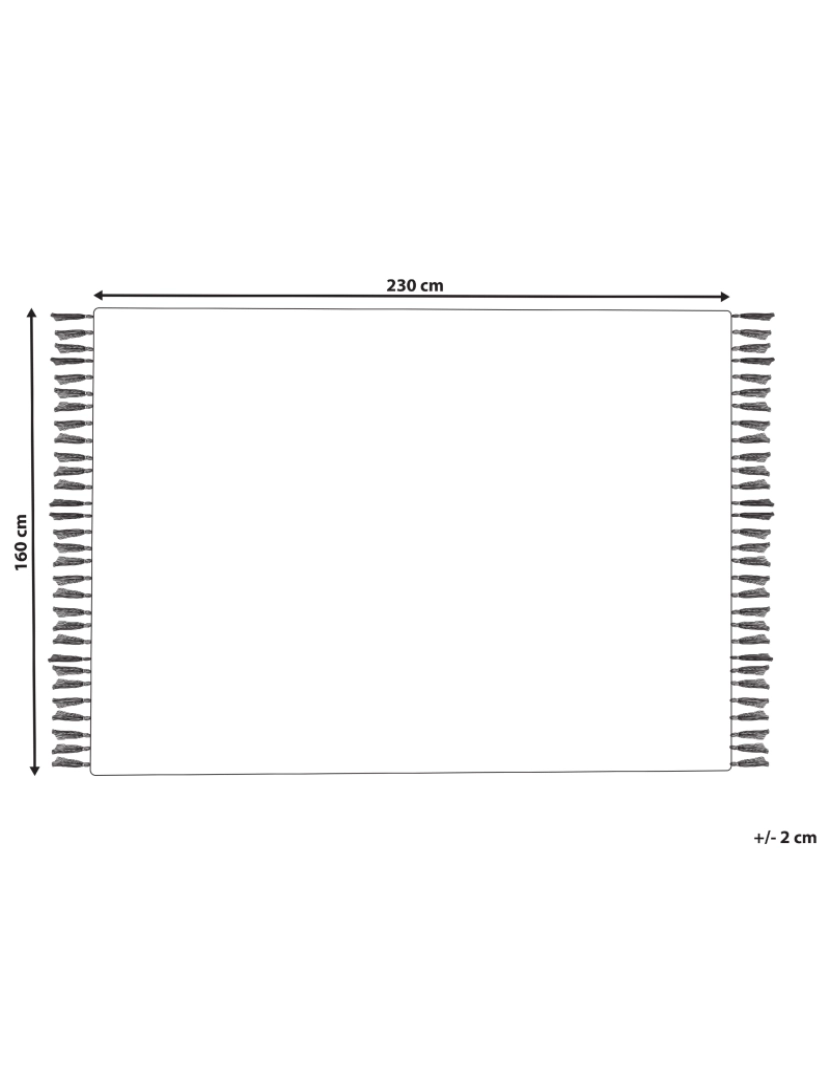 Beliani - Tapete em juta creme 160 x 230 cm KONURTAY